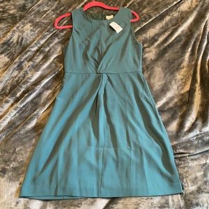 Professional teal strapless tank dress
